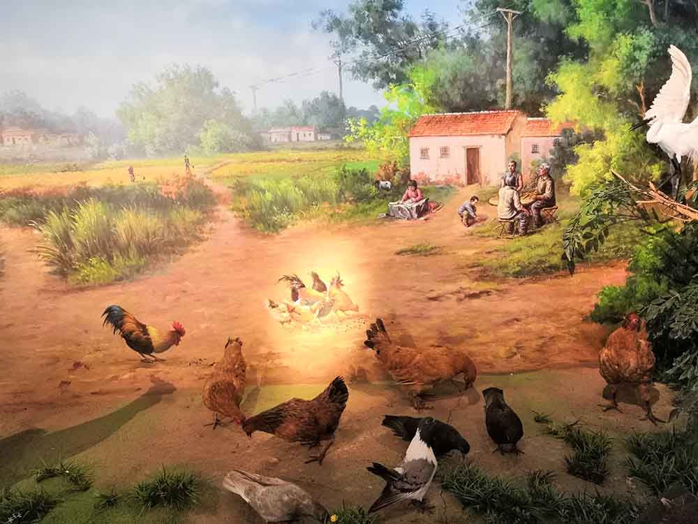 詠碩苑小區(qū)“文明樓道”的涂鴉畫(huà)_濟(jì)南手繪墻